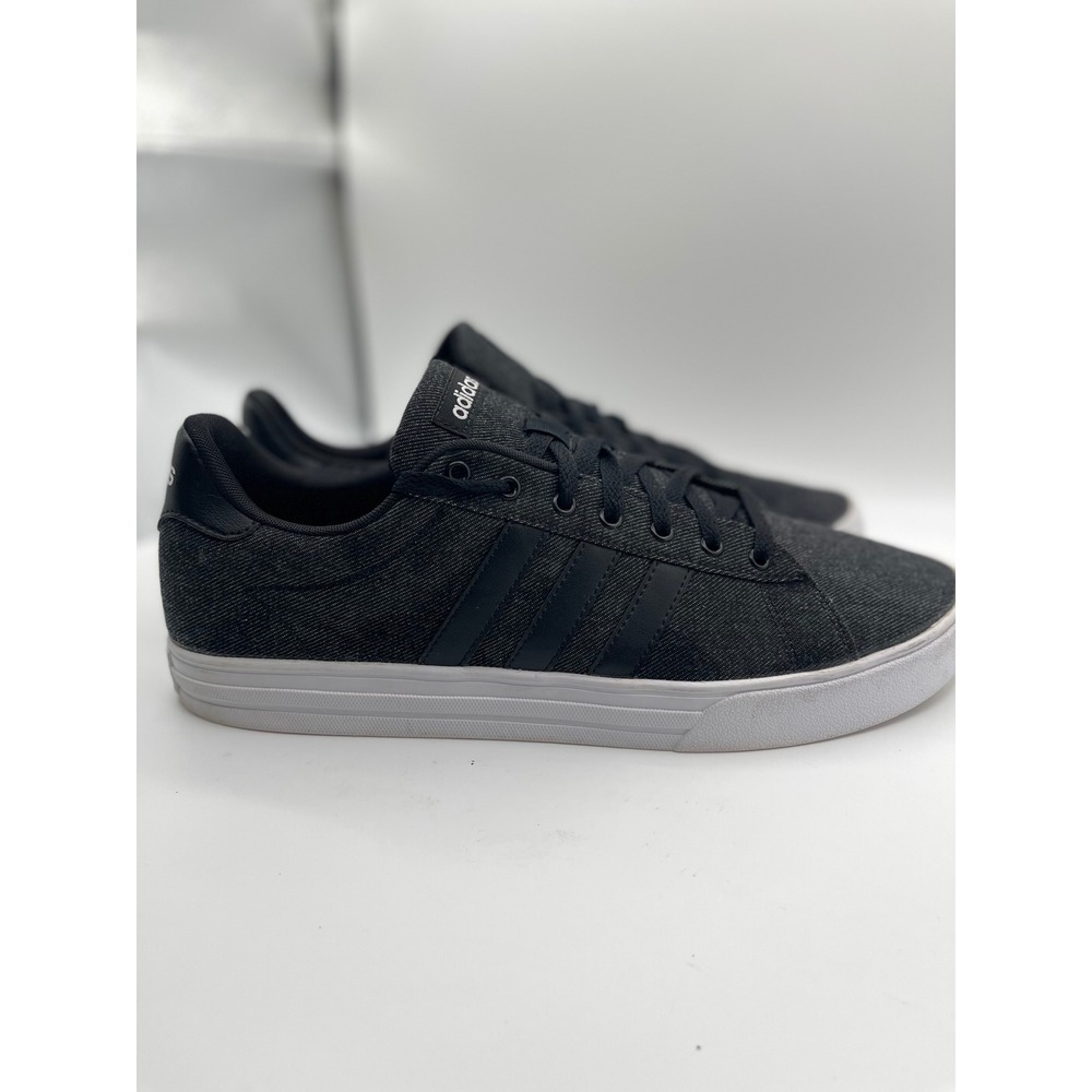 Adidas Daily 3.0 Skate Shoes Casual Sneakers Black Canvas Mens Size 13